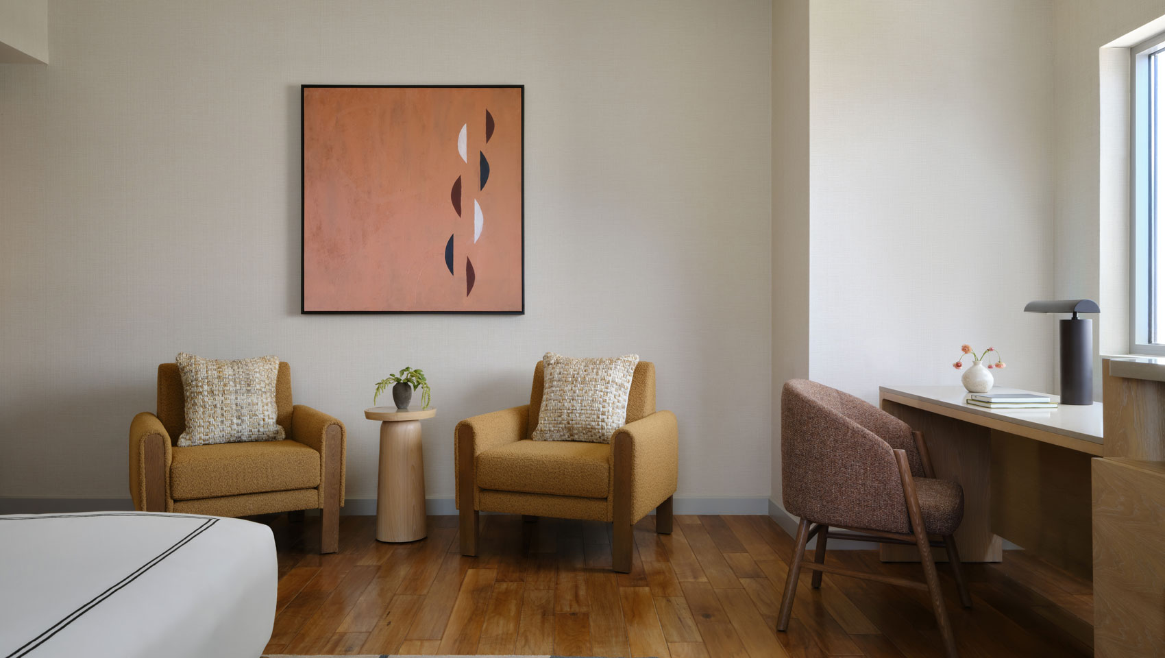 Hotel Palomar Phoenix Presidential Suite Bedroom Seating