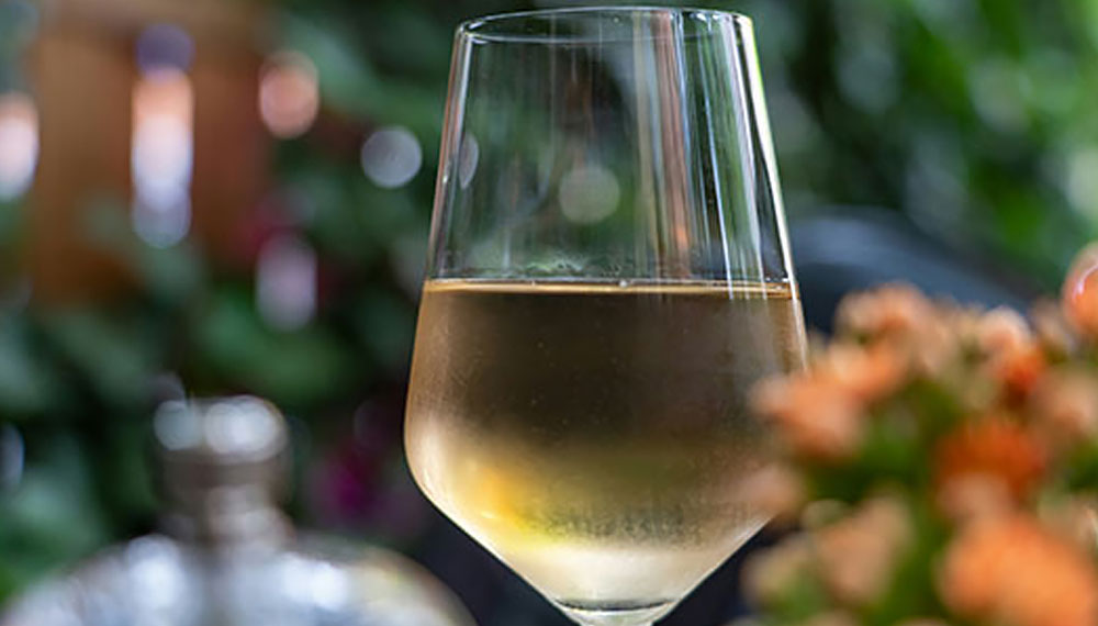 Glass of white wine