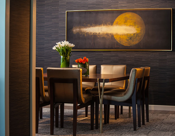 Kimpton Hotel Palomar Phoenix Presidential Suite Dining Room prior to renovation